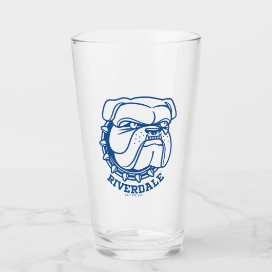 Riverdale Bulldog Head Glas (Voorkant)