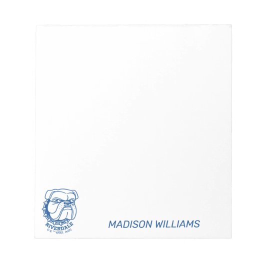 Riverdale Bulldog Head Notitieblok (Voorkant)