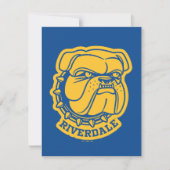 Riverdale Bulldog Head Notitiekaartje (Voorkant)