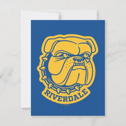Riverdale Bulldog Head Notitiekaartje (Voorkant)