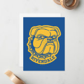 Riverdale Bulldog Head Notitiekaartje (Voorkant / Achterkant in situ)