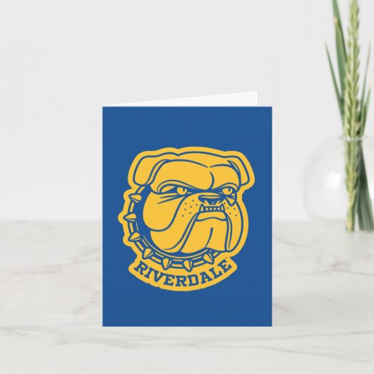 Riverdale Bulldog Head Notitiekaartje (Voorkant)