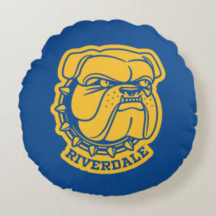 Riverdale Bulldog Head Rond Kussen