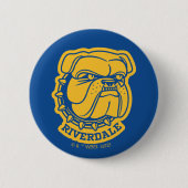 Riverdale Bulldog Head Ronde Button 5,7 Cm (Voorkant)
