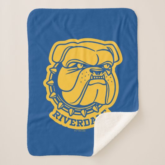Riverdale Bulldog Head Sherpa Deken (Voorkant)
