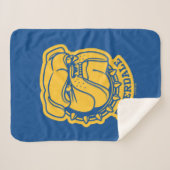 Riverdale Bulldog Head Sherpa Deken (Voorkant (horizontaal))