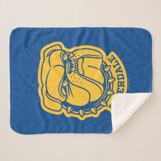 Riverdale Bulldog Head Sherpa Deken (Voorkant (horizontaal))