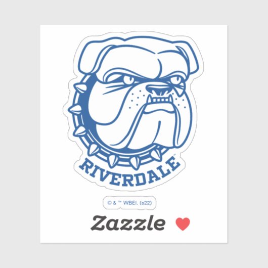 Riverdale Bulldog Head Sticker (Vel)