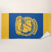 Riverdale Bulldog Head Strandlaken (Voorkant)