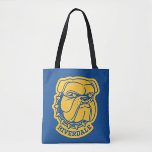 Riverdale Bulldog Head Tote Bag