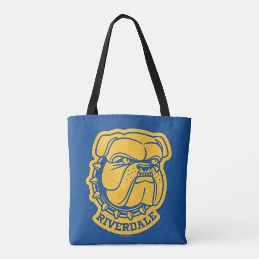 Riverdale Bulldog Head Tote Bag (Achterkant)