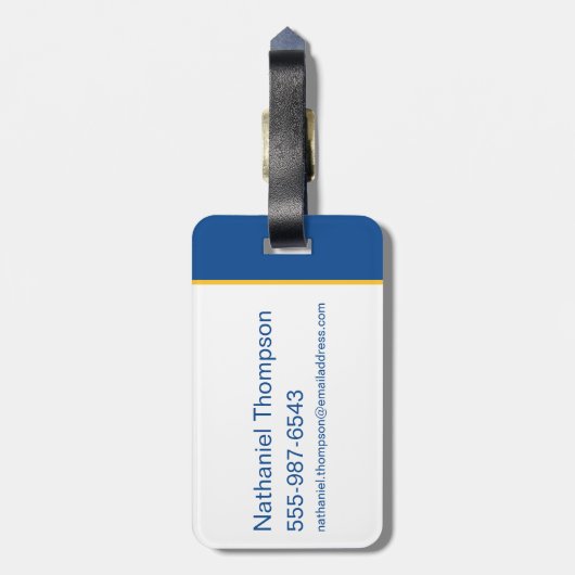 Riverdale Bulldogs Letterman Bagagelabel (Achterkant verticaal)