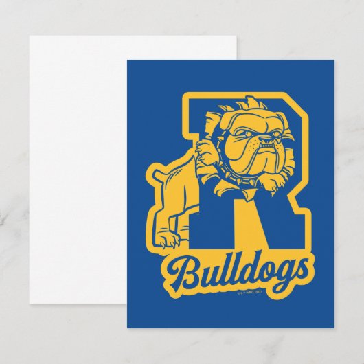 Riverdale Bulldogs Letterman Notitiekaartje (Voorkant / Achterkant)