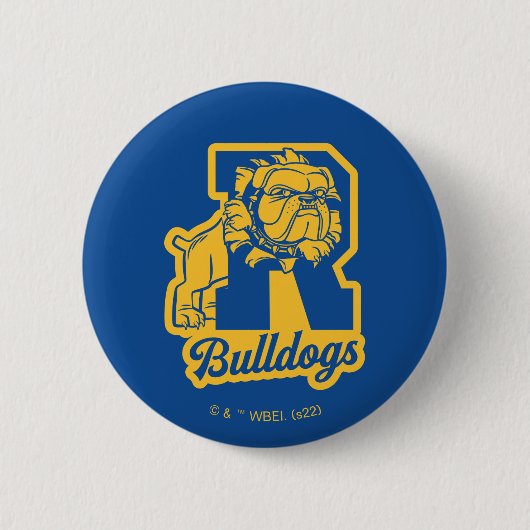 Riverdale Bulldogs Letterman Ronde Button 5,7 Cm (Voorkant)