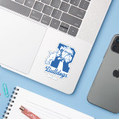 Riverdale Bulldogs Letterman Sticker (Laptop met iPhone)