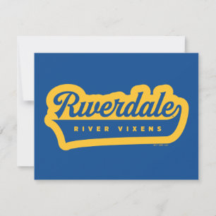Riverdale de Vixens Logo Notitiekaartje