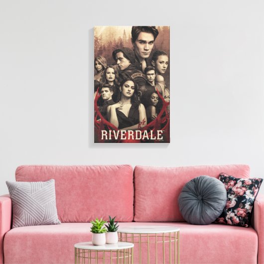 Riverdale Deer Skull Poster Canvas Afdruk (Insitu (Woonkamer))