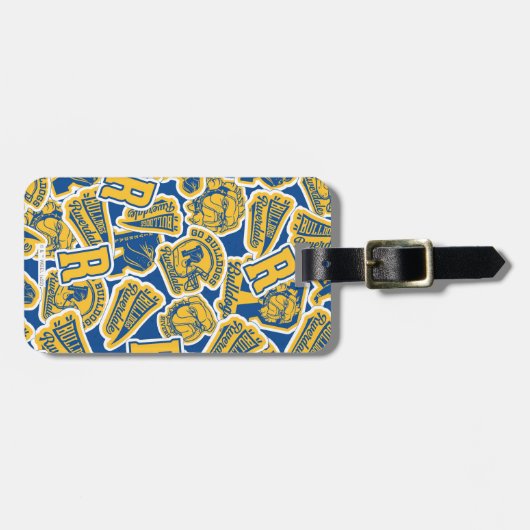 Riverdale Football en Cheer Pattern Bagagelabel (Voorkant horizontaal)