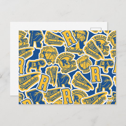 Riverdale Football en Cheer Pattern Briefkaart (Voorkant / Achterkant)