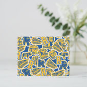 Riverdale Football en Cheer Pattern Briefkaart (Staand voorkant)