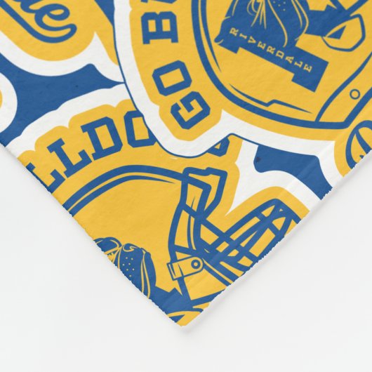 Riverdale Football en Cheer Pattern Fleece Deken (Hoek)
