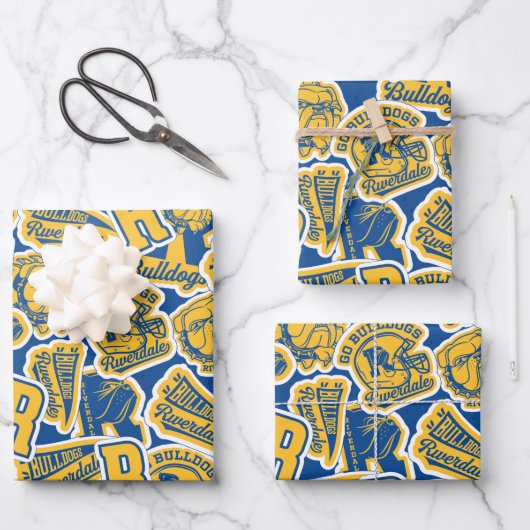 Riverdale Football en Cheer Pattern Inpakpapier Vel (Voorkant)