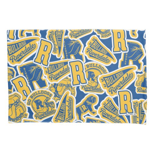 Riverdale Football en Cheer Pattern Kussensloop (Voorkant)