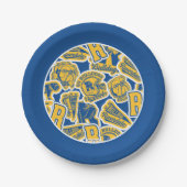 Riverdale Football en Cheer Pattern Papieren Bordje (Voorkant)