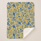 Riverdale Football en Cheer Pattern Sherpa Deken (Voorkant)