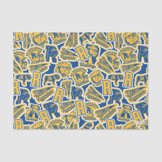 Riverdale Football en Cheer Pattern Tissuepapier (Voorkant)