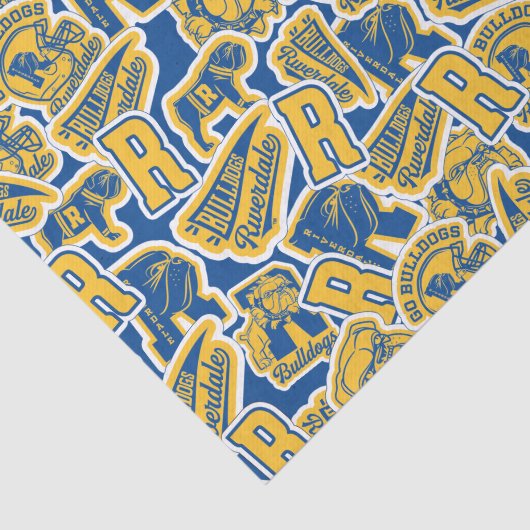 Riverdale Football en Cheer Pattern Tissuepapier (Detail)