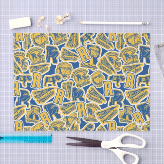 Riverdale Football en Cheer Pattern Tissuepapier (Craft)