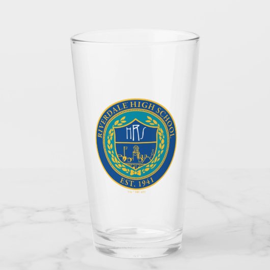 Riverdale High School Seal Glas (Voorkant)