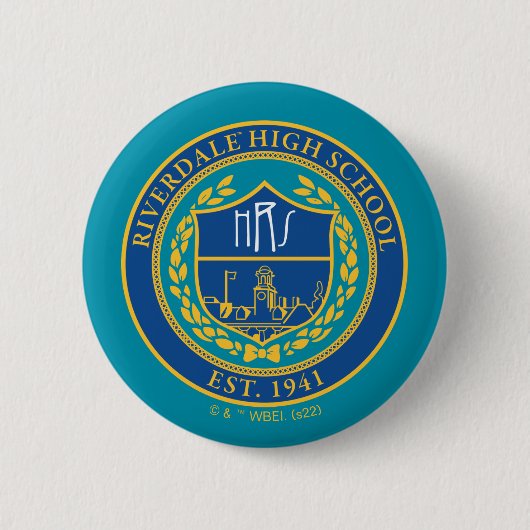 Riverdale High School Seal Ronde Button 5,7 Cm (Voorkant)