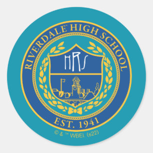 Riverdale High School Seal Ronde Sticker