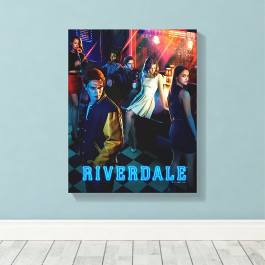 Riverdale Inside Pop Diner Poster Canvas Afdruk (Insitu (Houten vloer))