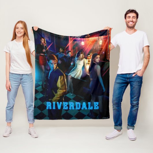 Riverdale Inside Pop Diner Poster Fleece Deken (In situ)