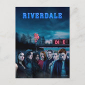 Riverdale Outside Pop Diner Poster Briefkaart (Voorkant)