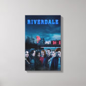 Riverdale Outside Pop Diner Poster Canvas Afdruk (Voorkant)