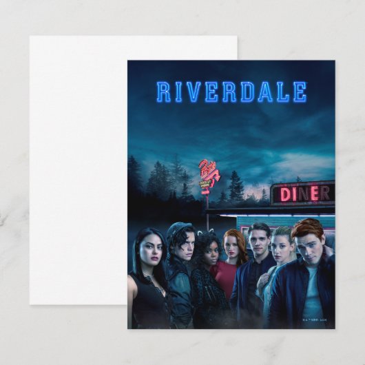 Riverdale Outside Pop Diner Poster Notitiekaartje (Voorkant / Achterkant)