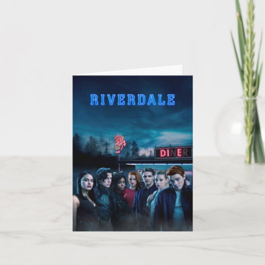 Riverdale Outside Pop Diner Poster Notitiekaartje (Voorkant)