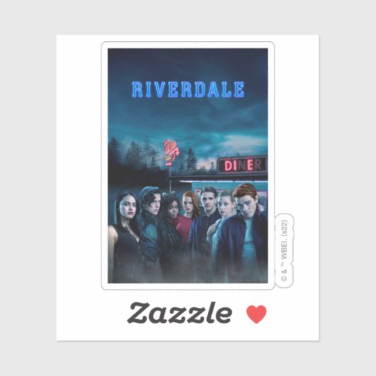 Riverdale Outside Pop Diner Poster Sticker (Vel)