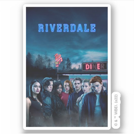 Riverdale Outside Pop Diner Poster Sticker (Voorkant)