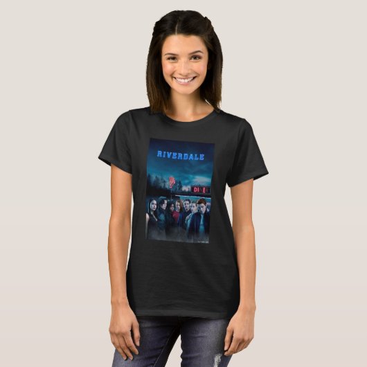 Riverdale Outside Pop Diner Poster T-shirt (Voorkant volledig)