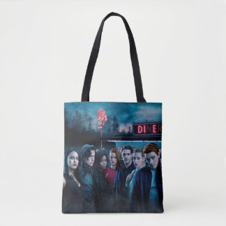 Riverdale Outside Pop Diner Poster Tote Bag