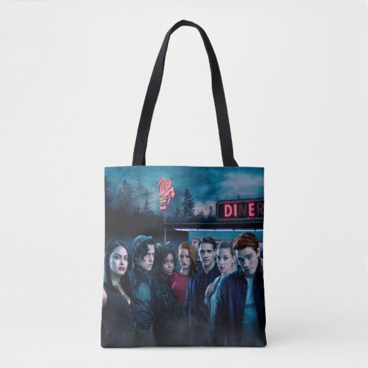 Riverdale Outside Pop Diner Poster Tote Bag (Voorkant)