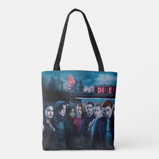 Riverdale Outside Pop Diner Poster Tote Bag (Achterkant)