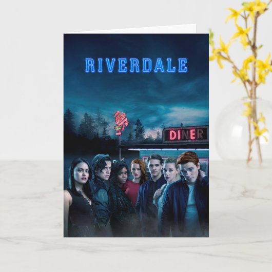 Riverdale Outside Pop's Diner Poster Kaart (Gele Bloem)