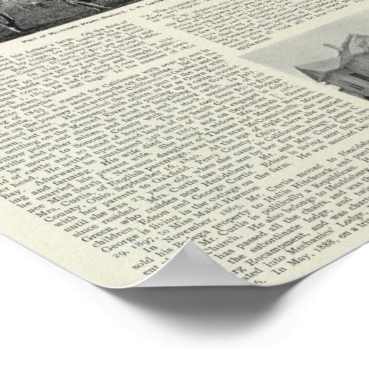 Riverdale Prune Orchard, Californië Poster (Hoek)