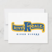 Riverdale Vixens Banner Notitiekaartje (Voorkant)